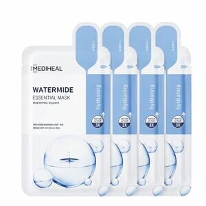 Mediheal Watermide Essential Face Mask 4 Pack Hydrating Korean Sheet Mask